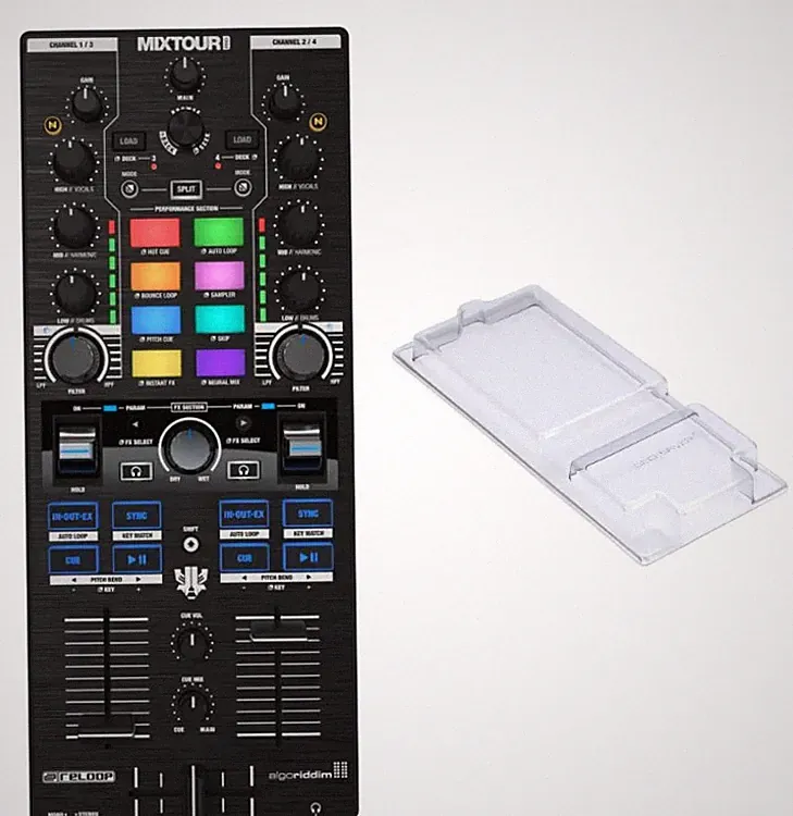 Reloop Mixtour Pro 4-deck All-in-one DJ Controller Module with Decksaver