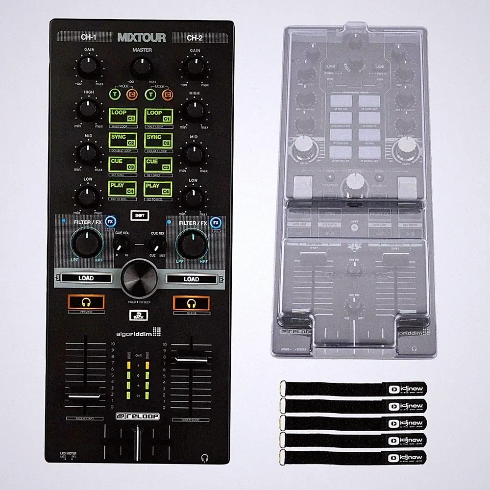 Reloop MIXTOUR PRO 4-Deck All-In-One DJ Controller w Decksaver Package
