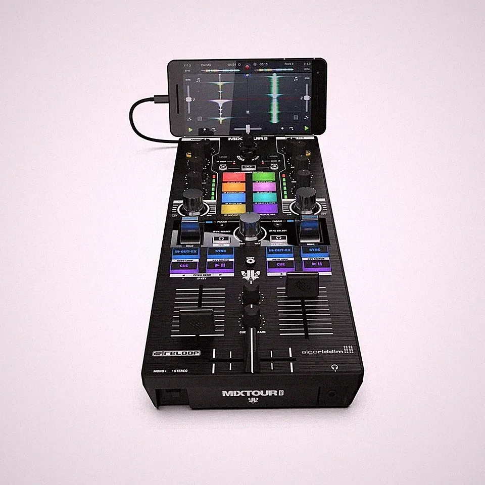 Reloop MIXTOUR PRO 4-Deck All-In-One DJ Controller w DECKSAVER PACKAGE!