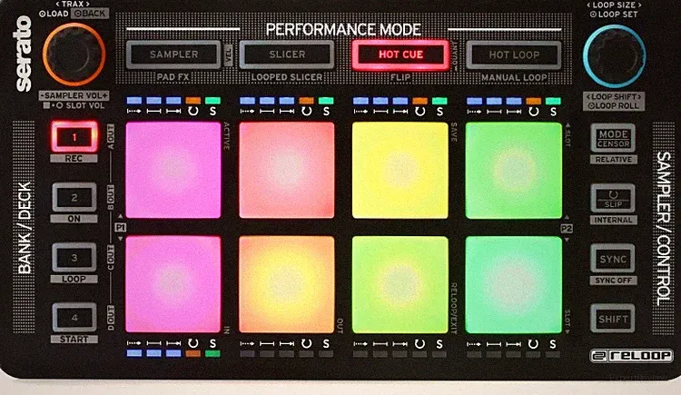 reloop neon - pad controller for serato dj pro
