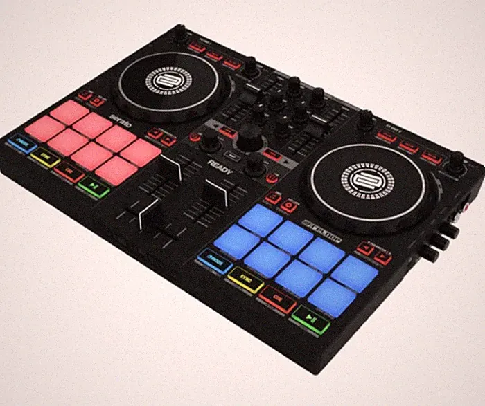 Reloop Ready | Compact 2-Deck DJ Controller for Serato | 16 RGB Pads & Scratch