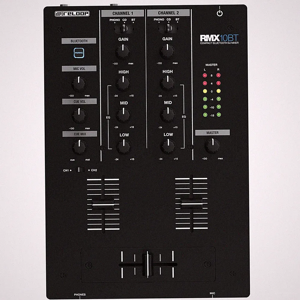 Reloop RMX-10BT 2-channel Compact Bluetooth DJ Mixer