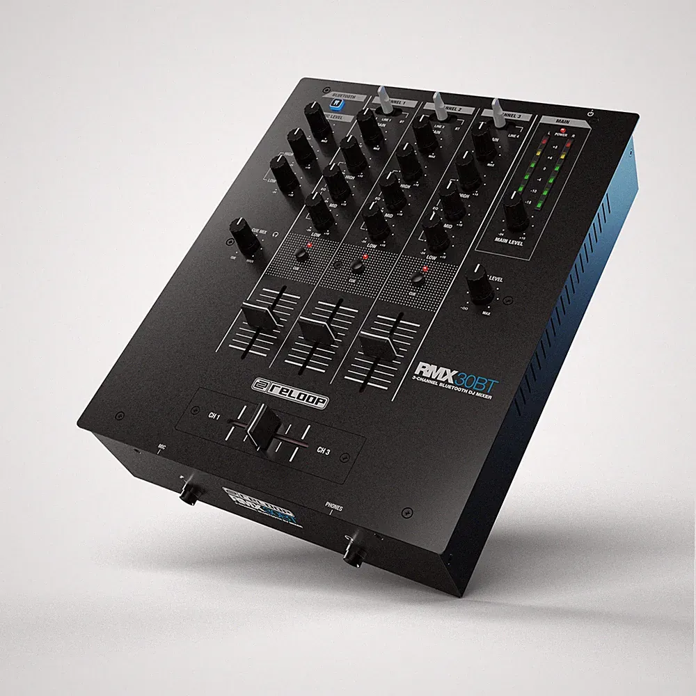 Reloop RMX-30 BT 3-Channel DJ Mixer with Built-In Bluetooth