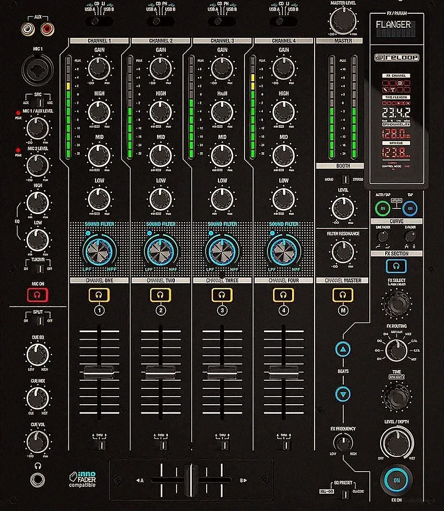 Reloop RMX‑95 Digital 4‑Channel DJ Mixer