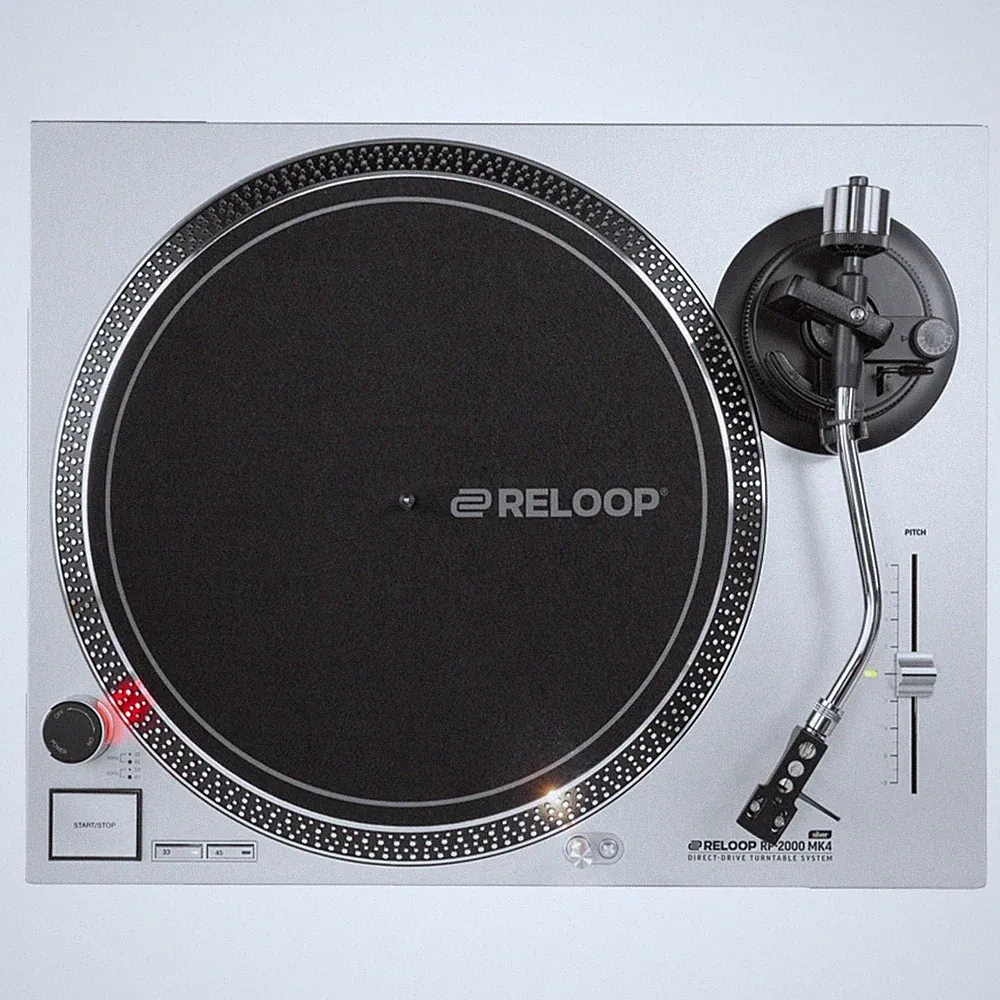 Reloop RP-2000 MK4 Silver Direct-Drive DJ Turntable System
