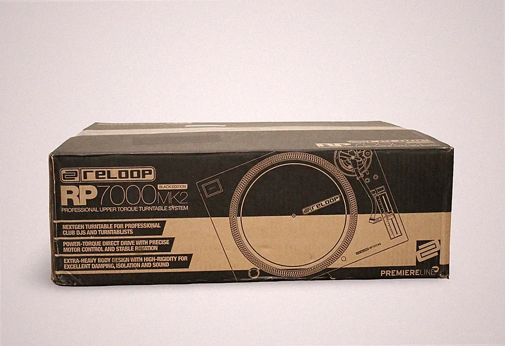 Reloop RP-7000 MK2 Direct Drive Turntable - Black-New Open Box