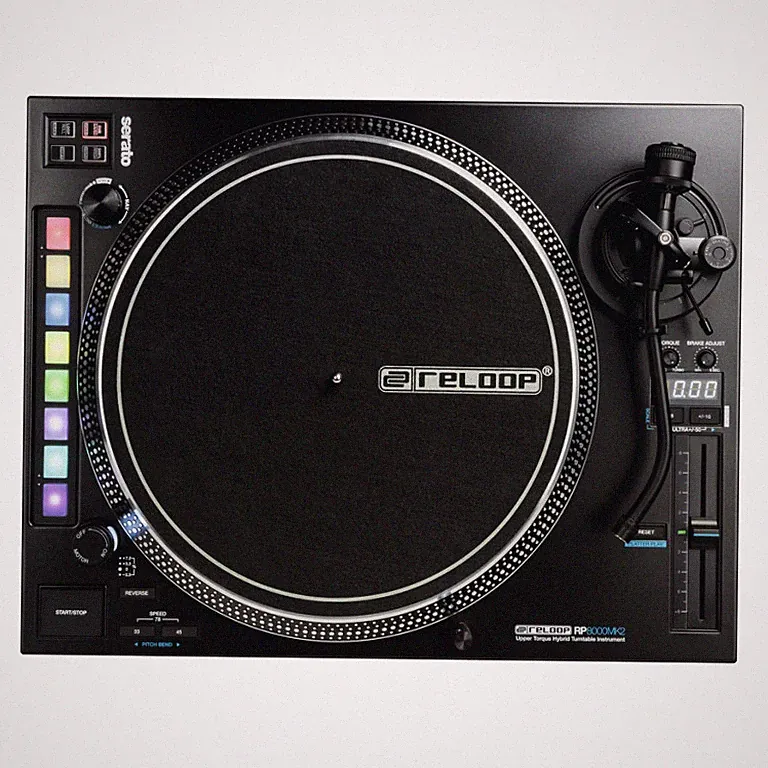 Reloop RP-8000 MK2 Hybrid Upper Torque Direct Drive Turntable for Serato DJ Pro