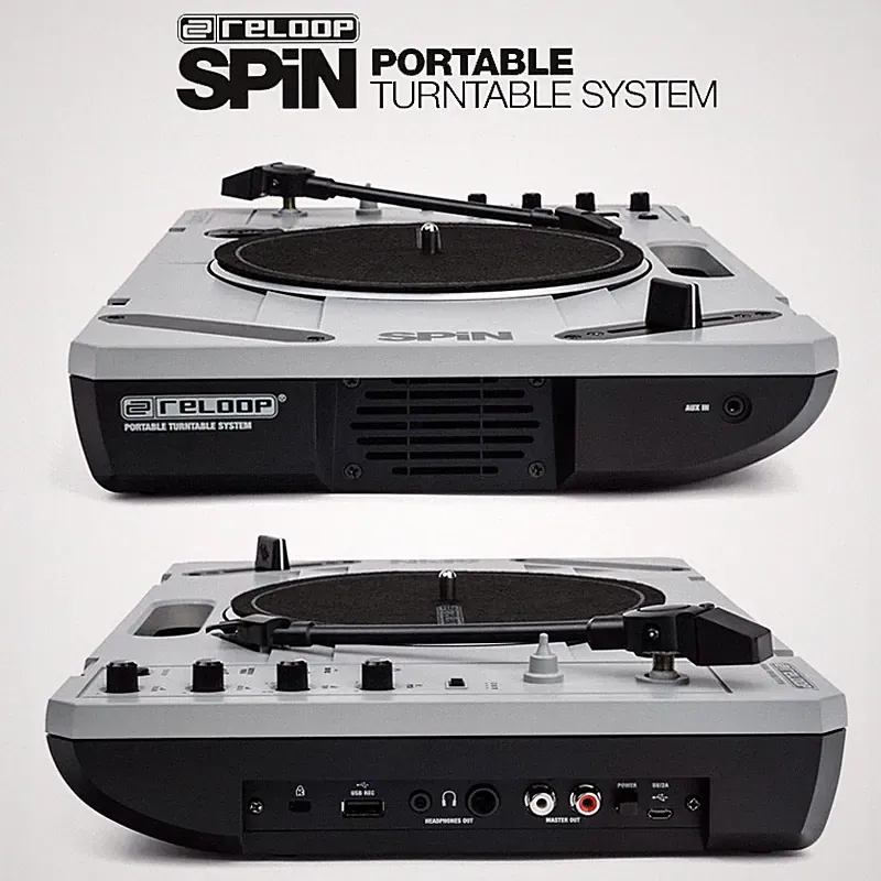 RELOOP SPIN - Portable Turntable with Scratch Vinyl - DJ - NEW !