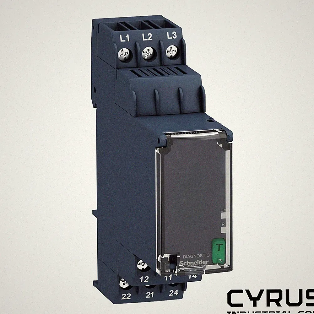 RM22TG20 Harmony, Modular 3-phase supply control relay, 8A, 2 CO, 183&hellip;528