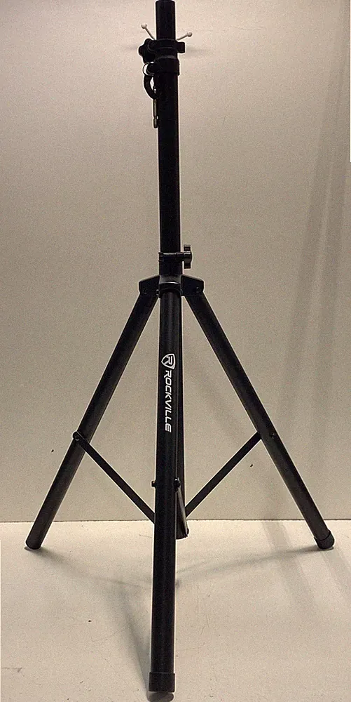 Rockville Adjustable Tripod Speaker Stand Black PA DJ Stage Equipment