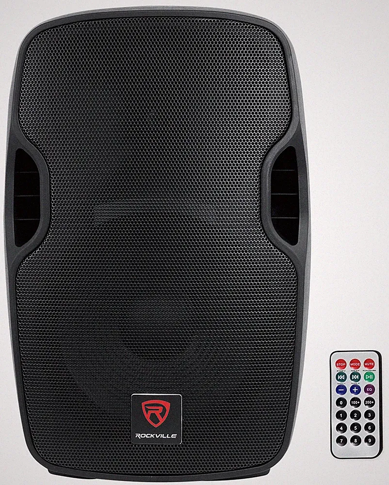 Rockville BPA12 12" Professional Powered Active 600w DJ PA Speaker w Bluetooth
