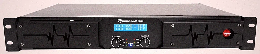 Rockville D14 7000w Peak/2000w RMS Class D 2 Channel Power Amplifier Pro/DJ Amp