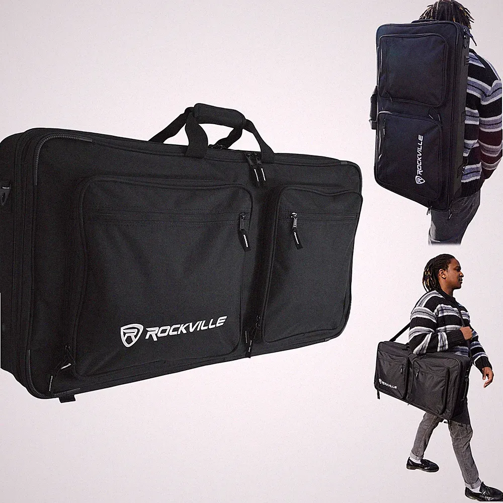 Rockville DC27 Padded DJ Bag Backpack Fits Sequential Pro 3