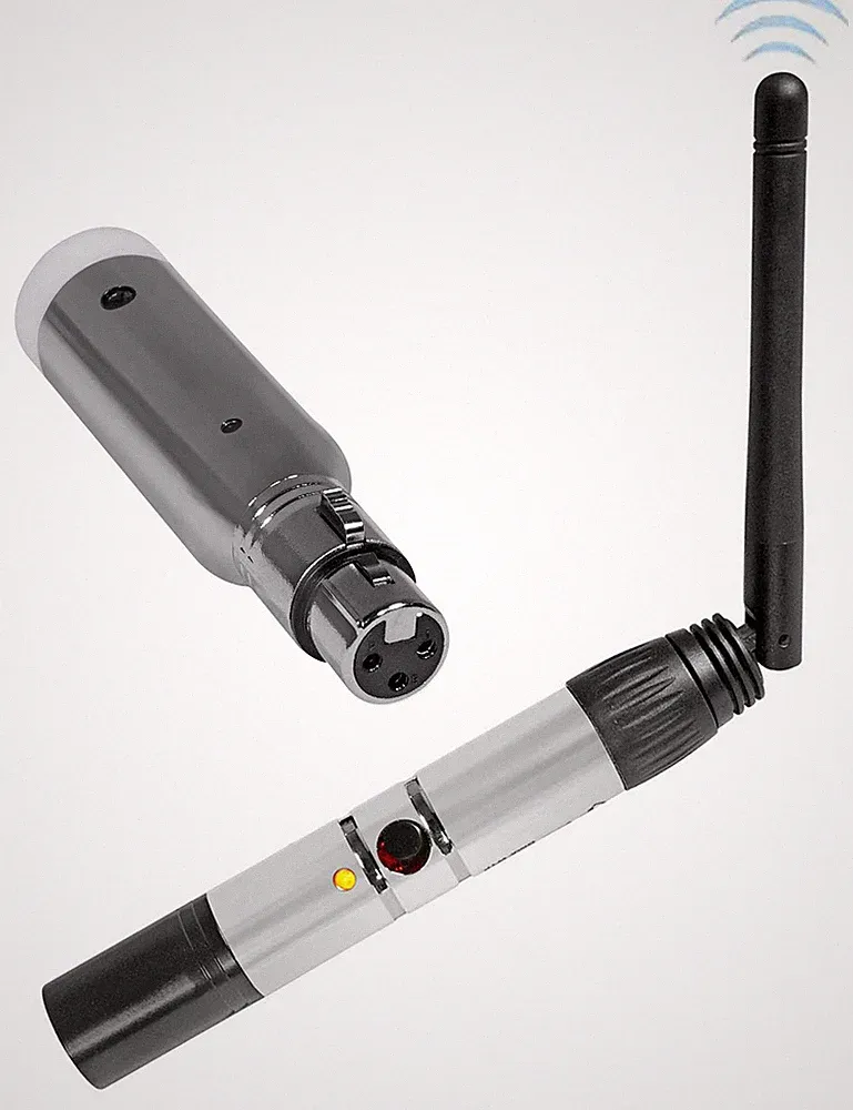 Rockville DMX-WTR Wireless DJ DMX Lighting Transmitter+Receiver