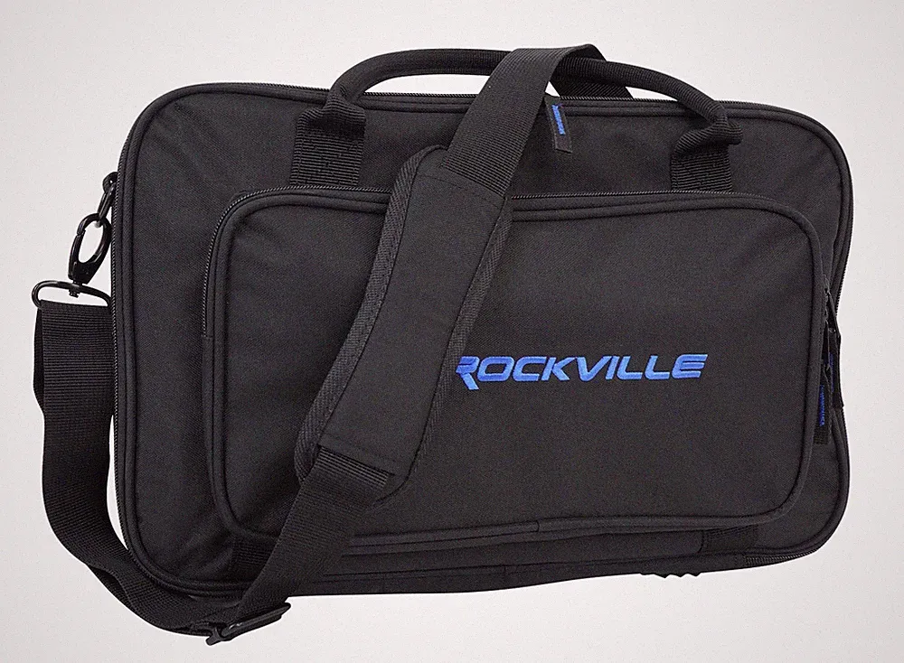 Rockville Heavy Duty Rugged Gig Bag DJ Case Fits Arturia MicroLab Blue