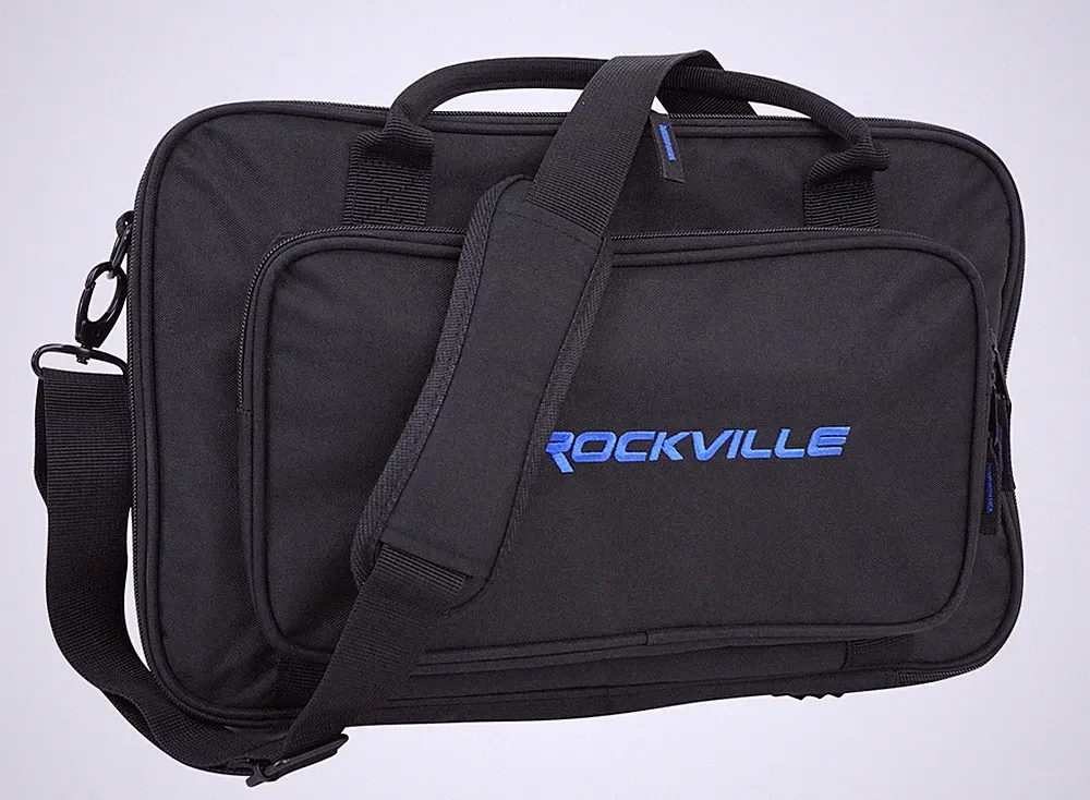 Rockville Heavy Duty Rugged Gig Bag DJ Case Fits Arturia MicroLab Blue