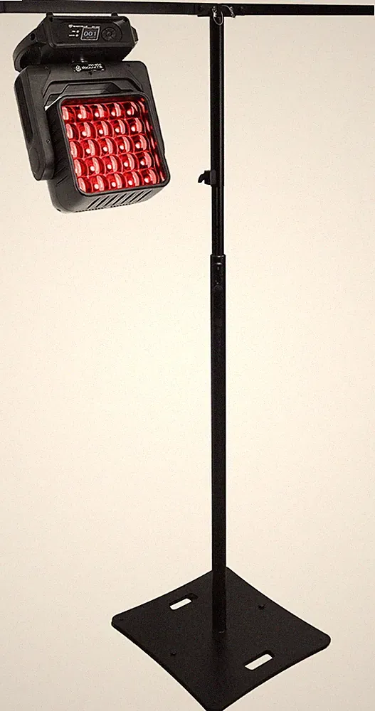 Rockville MV-400 Moving Head DJ Matrix Wash Light, Strobe, DMX 512+T-Bar Stand