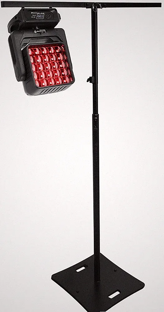 Rockville MV-400 Moving Head DJ Matrix Wash Light, Strobe, DMX 512+T-Bar Stand
