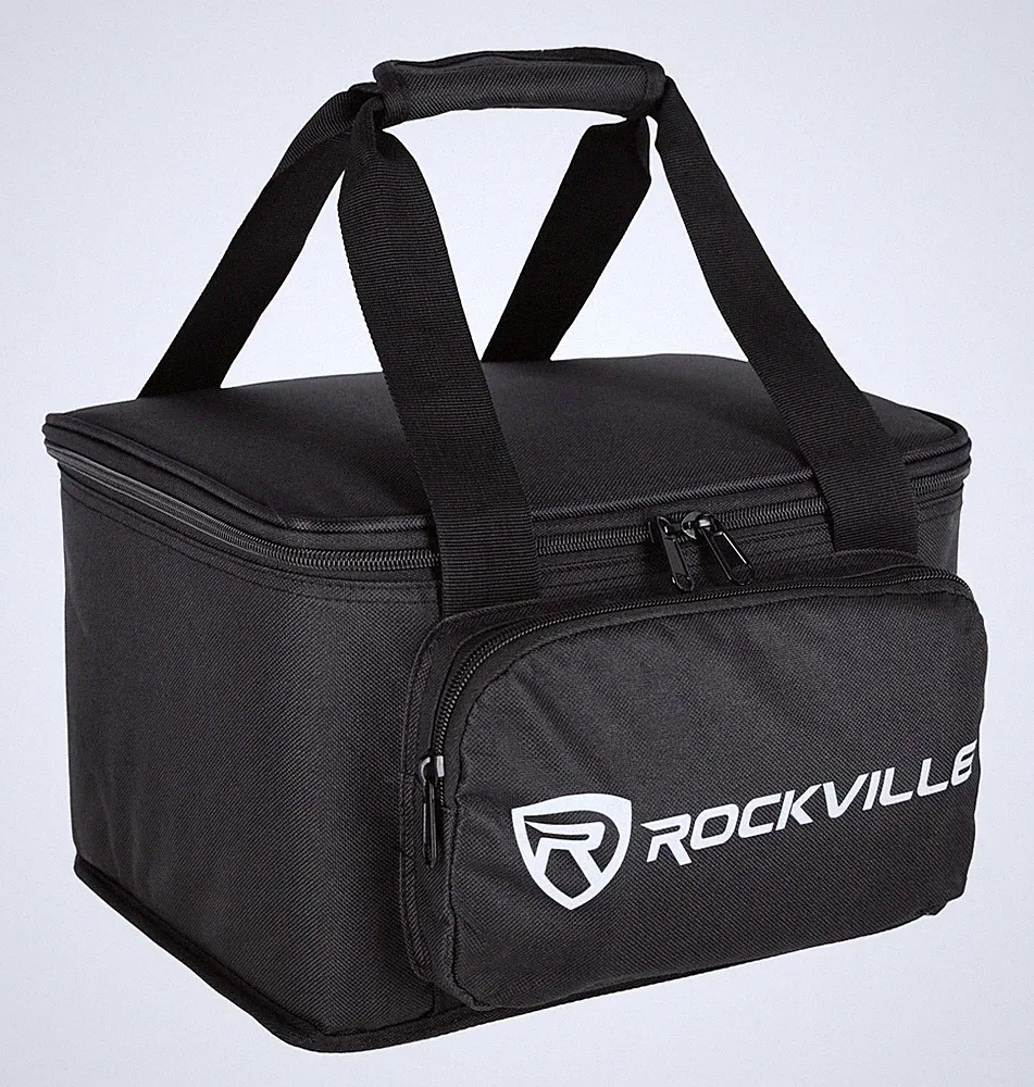 Rockville RLBF4 Light Bag for 4 DJ Par/Uplights with Removable Dividers, Padded
