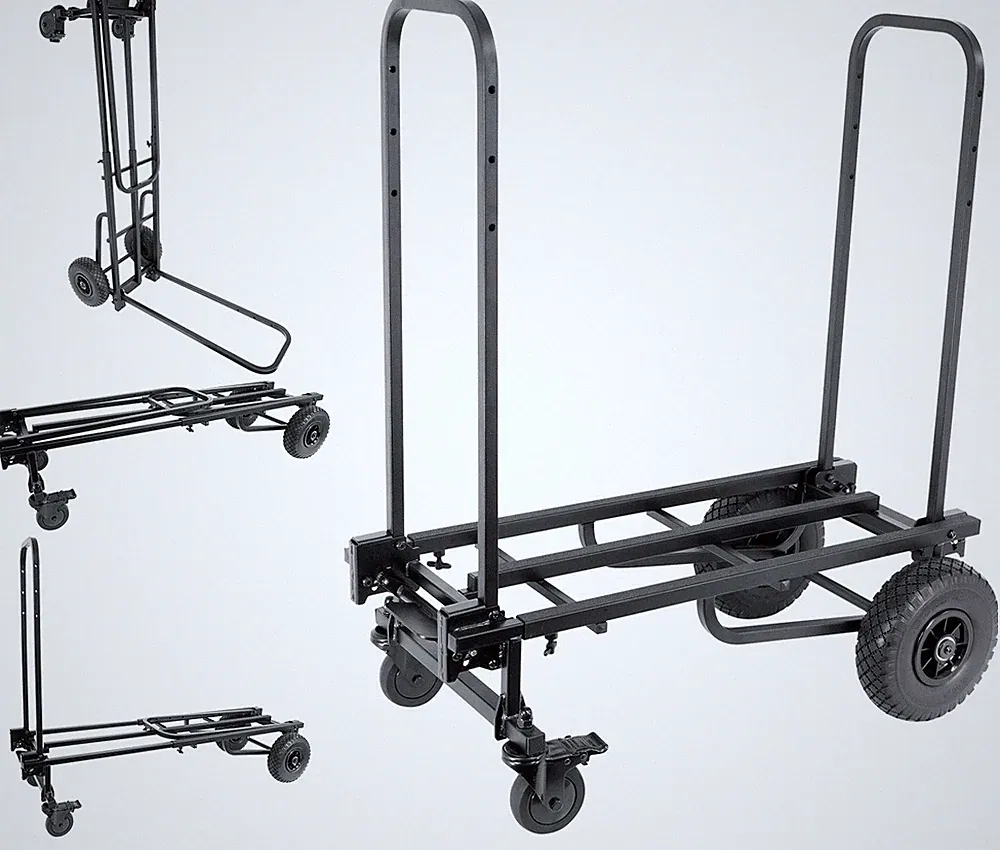 Rockville Rock Cart Pro DJ Equipment Transport Roller Car 700 LB Capacity