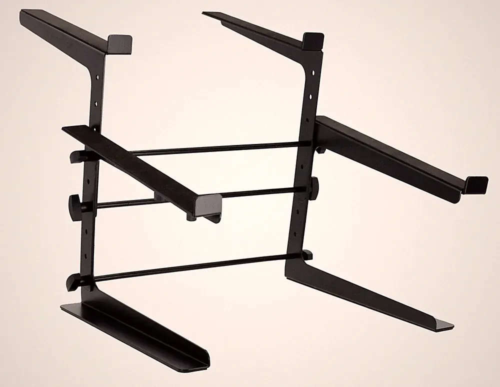 Rockville Rock2d2 Adjustable Dual Shelf Recording Studio Keyboard Laptop Stand