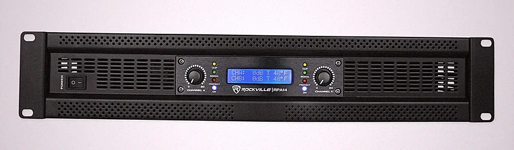 Rockville RPA14 7000 Watt Peak / 2000w RMS 2 Channel Power Amplifier Pro/DJ Amp
