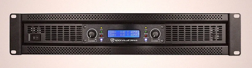 Rockville RPA16 10000 Watt Peak / 3000w RMS 2 Channel Power Amplifier Pro/DJ Amp