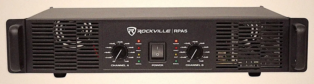 Rockville RPA5 400w RMS (200 x 2) 2 Channel Power Amplifier Pro/DJ Amp