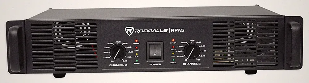 Rockville RPA5 400w RMS (200 x 2) 2 Channel Power Amplifier Pro/DJ Amp