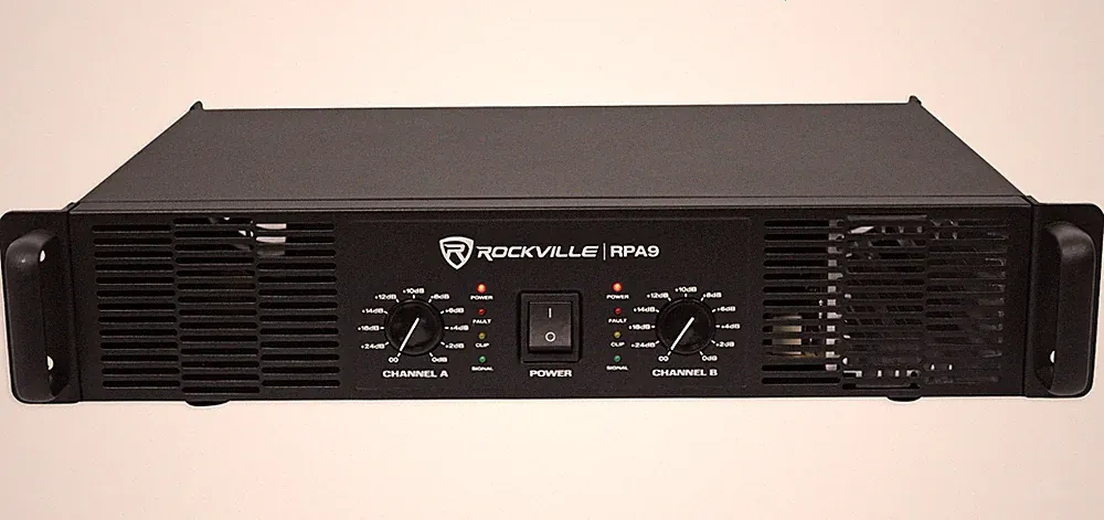 Rockville RPA9 3000 Watt Peak / 800w RMS 2 Channel Power Amplifier Pro/DJ Amp