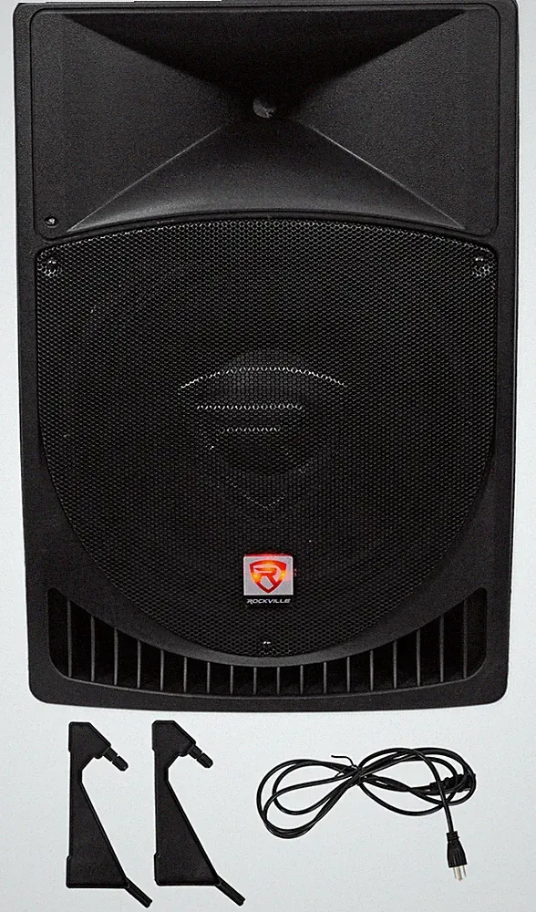 Rockville RPG15 15" Professional Powered Active 1,000 Watt 2-Way DJ PA Speaker