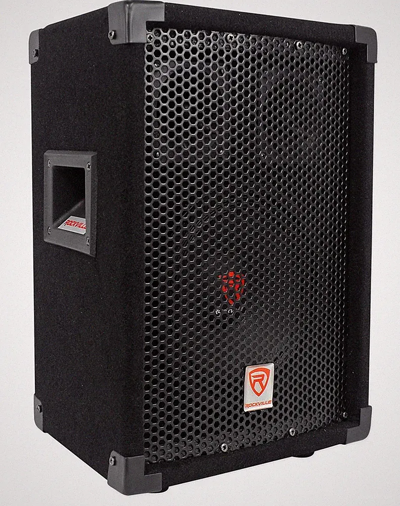 Rockville RSG8 8” 300 Watt 2-Way 8-Ohm Passive DJ/Pro PA Speaker, Pole Mountable