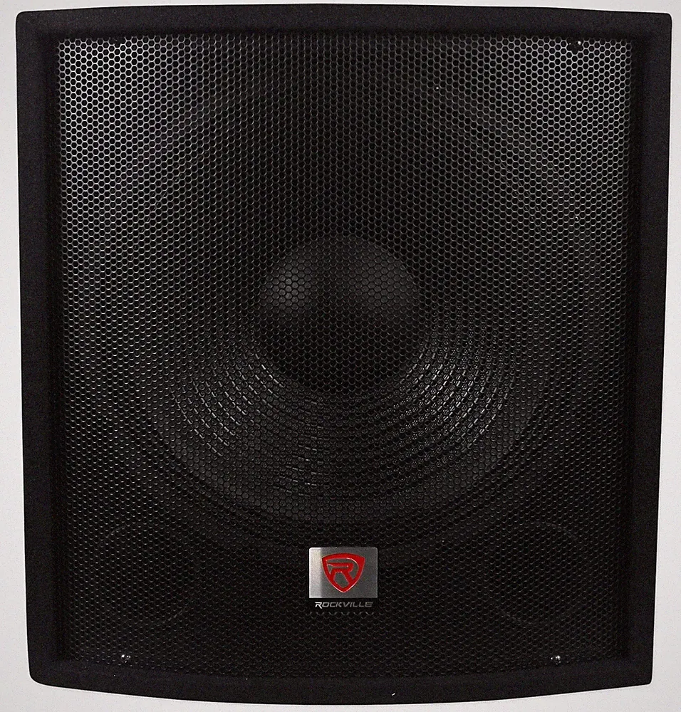 Rockville SBG1158 15" 800 Watt Passive Pro DJ Subwoofer, MDF Cabinet/Pole Mount
