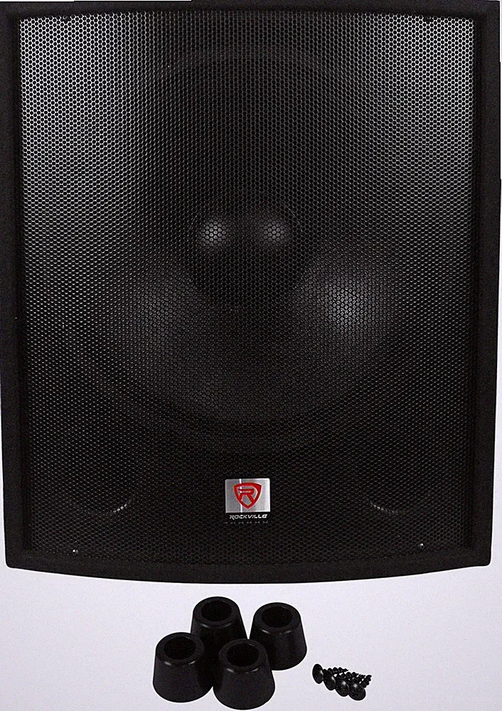 Rockville SBG1188 18" 1000 Watt Passive Pro DJ Subwoofer, MDF Cabinet/Pole Mount