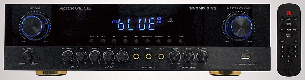Rockville SingMix 5 Bluetooth Karaoke Amplifier Mixer For Vocopro VX-12 Speakers