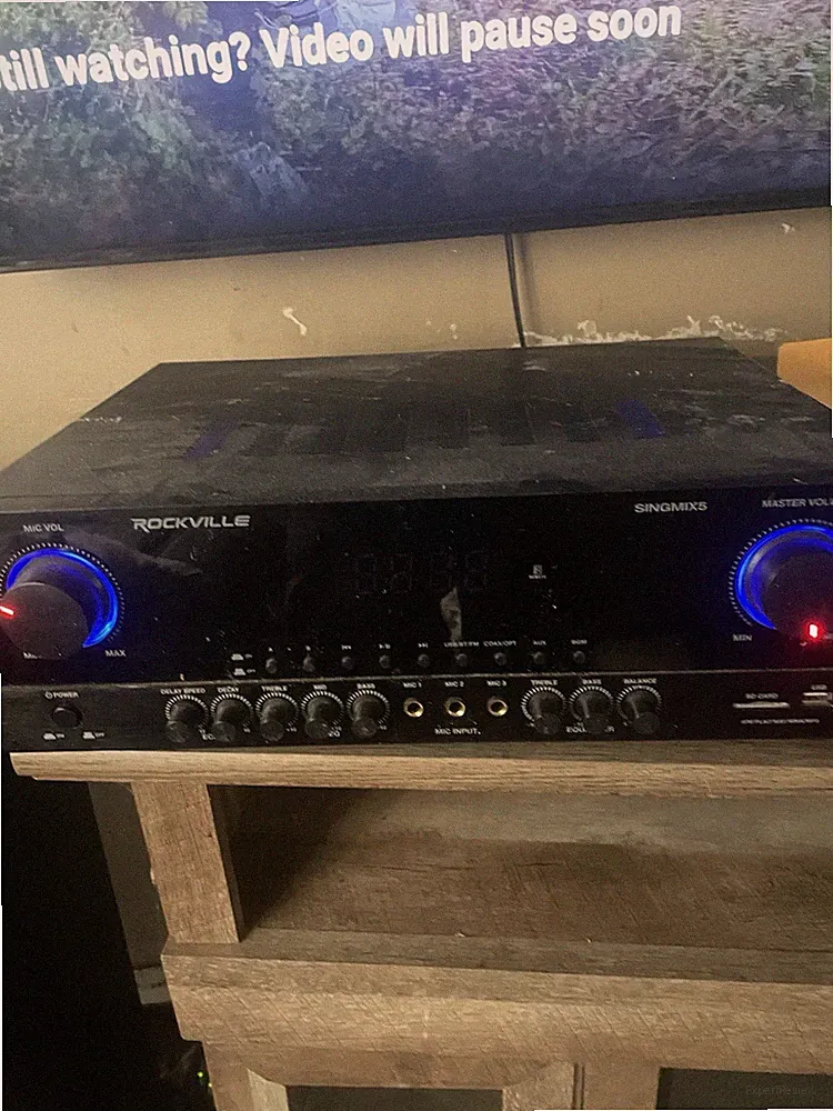 Rockville SingMix 5 V2 Bluetooth Pro/Karaoke/Home Amplifier Mixer Receiver