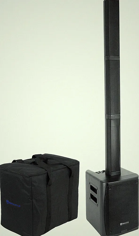 Rockville TITAN PORTABLE ARRAY Battery Powered PA DJ Speaker System w/Subwoofer