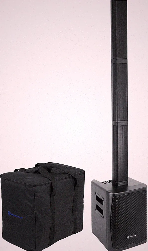 Rockville TITAN PORTABLE ARRAY Battery Powered PA DJ Speaker System w/Subwoofer