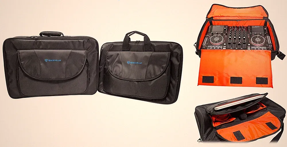 Rockville Travel Carry Case For Numark IDJ PRO DJ Controller Shoulder Strap