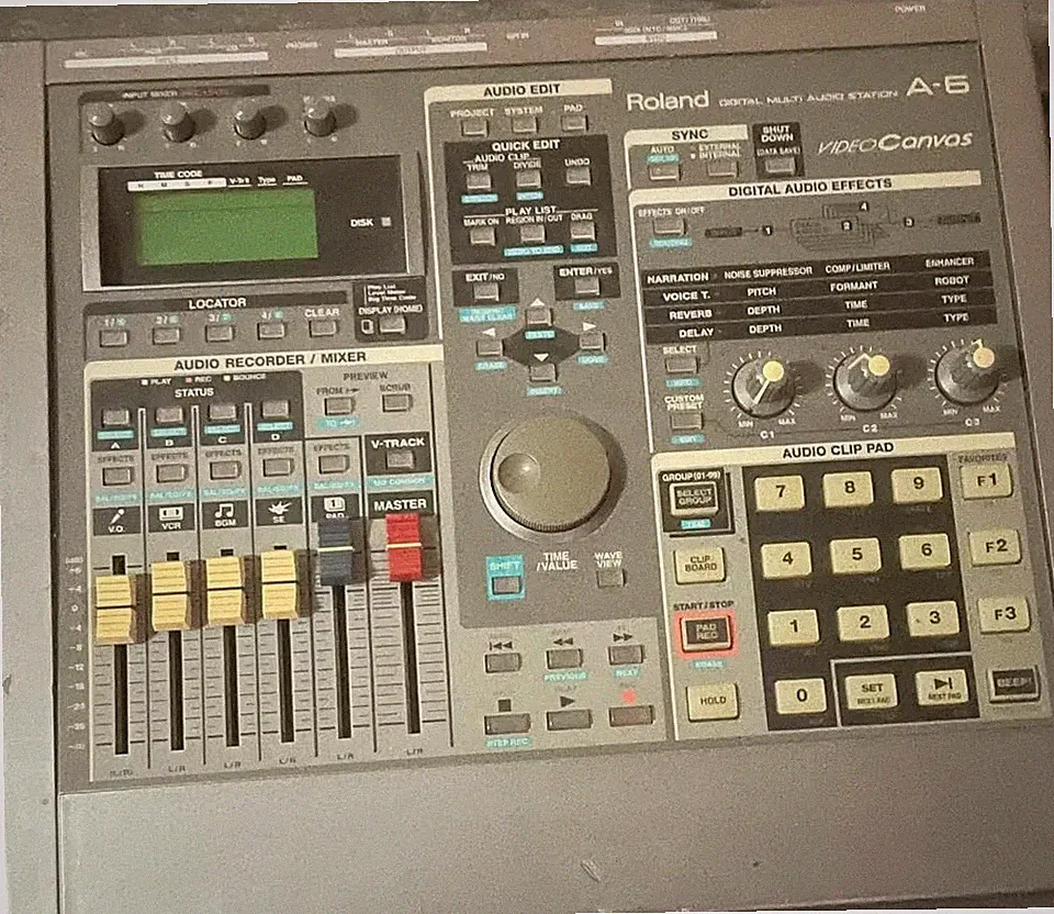 Roland A-6 Video Canvas Multitrack Recorder Stereo Audio Mixer DJ Producer