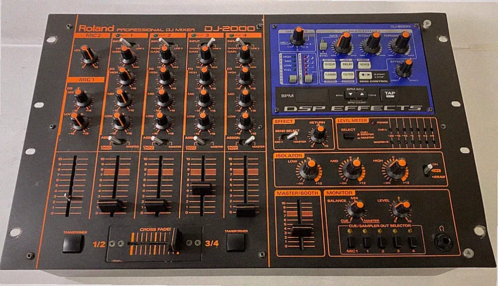 Roland DJ-2000 Professional DJ Mixer *TESTED WORKING (Made in Japan)