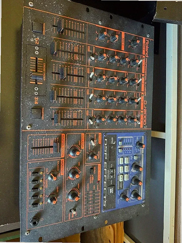 Roland DJ-2000 Vintage Professional DJ Mixer 4 Channel Japan Used