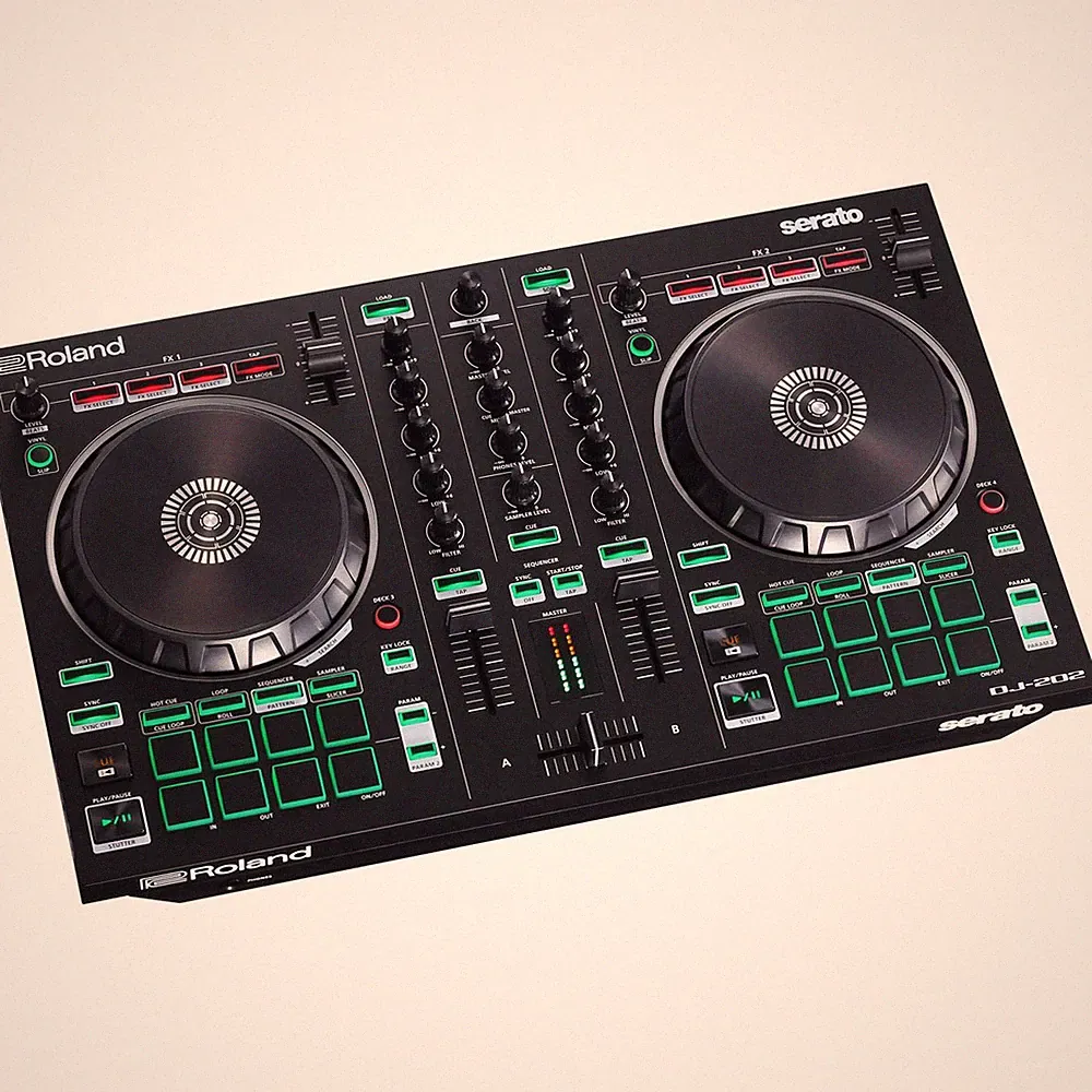 Roland DJ-202 2-Channel 4-Deck Serato DJ Controller