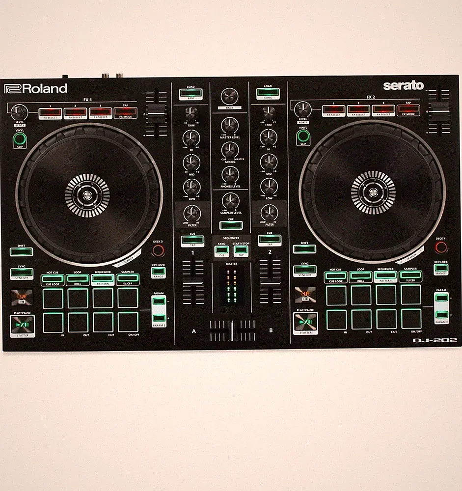 Roland DJ-202 2-Channel Serato DJ USB Midi Sequencer Controller