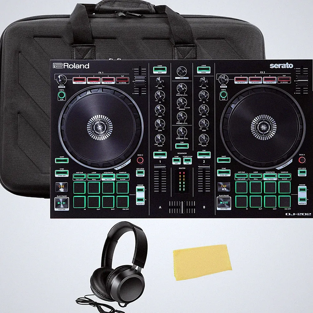 Roland DJ-202 DJ Controller w/ Case