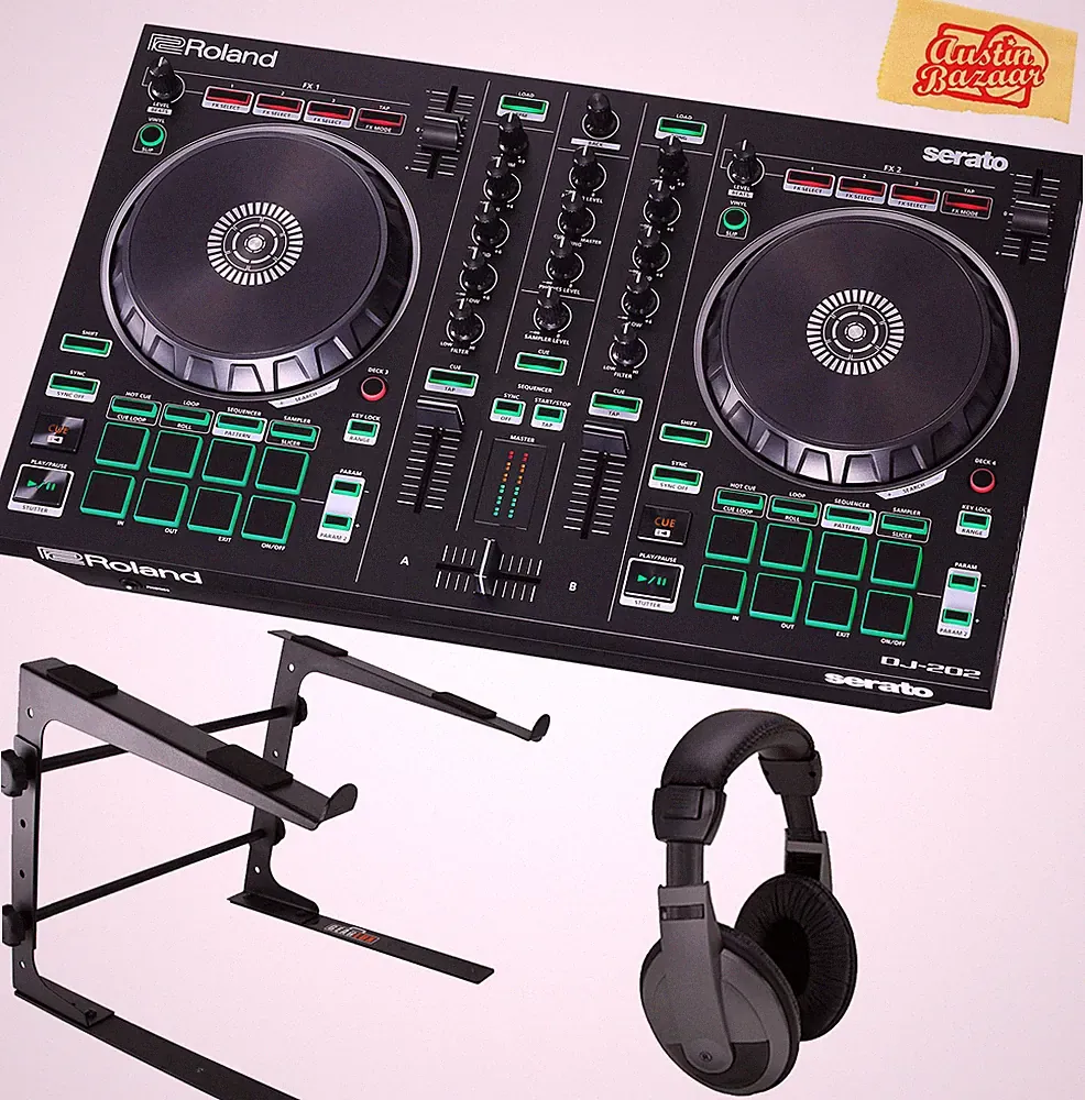Roland DJ-202 DJ Controller w/ Stand