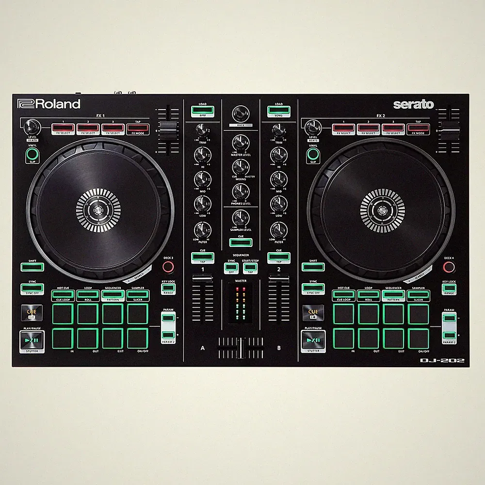 Roland DJ-202 DJ Controller with Serato DJ Pro