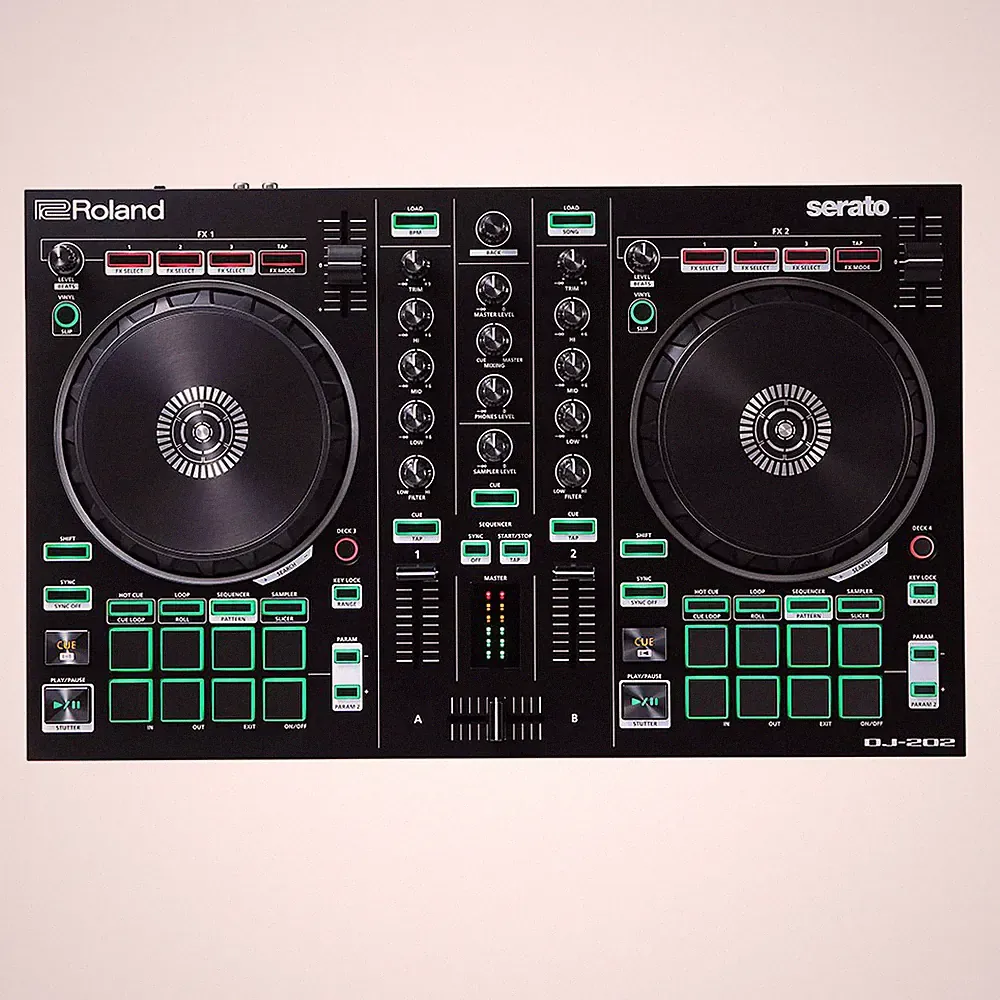 Roland DJ-202 DJ Controller with Serato DJ Pro