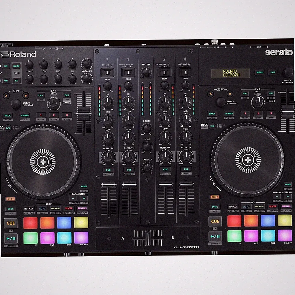 Roland DJ-707M 4-Channel DJ Controller for Serato DJ