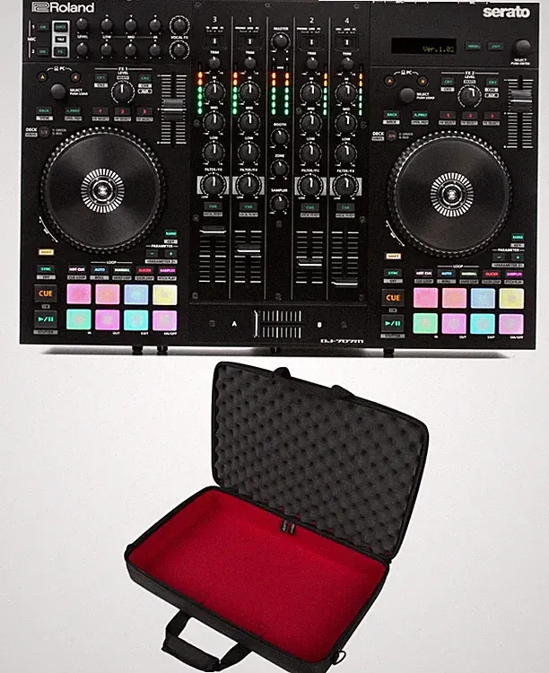 Roland DJ-707M 4-deck Serato DJ Pro Controller with Soft Case